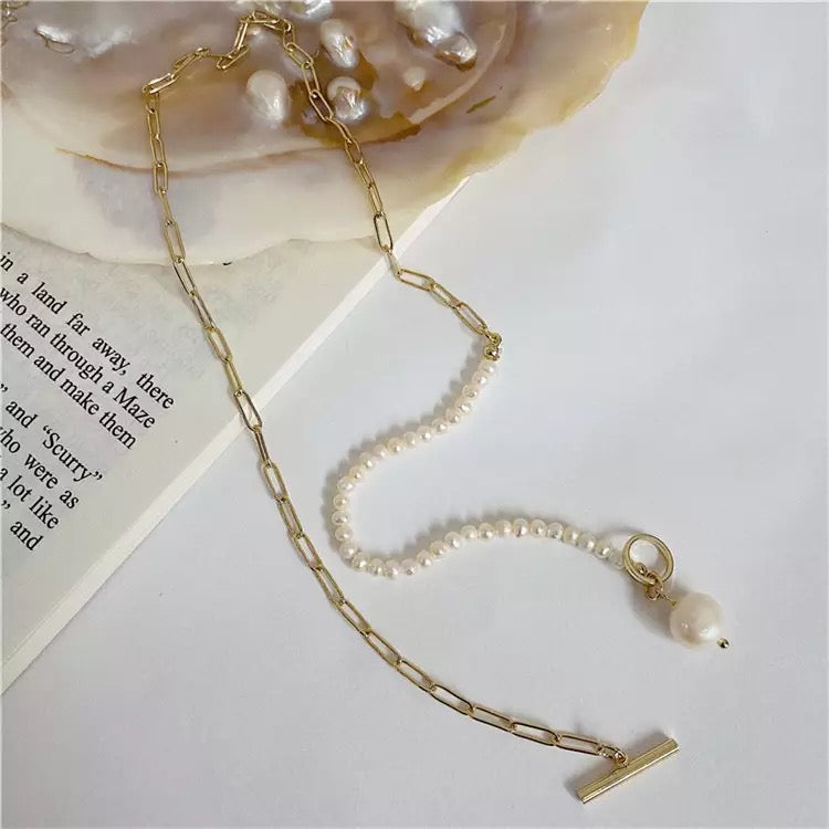 Gigantic Genuine South Sea Pearl Paper Clip Necklace, 925 Sterling Silver  #S344 | eBay